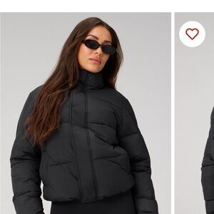 Fabletics Women's Black Puffer Jacket Large NWOT - sold out in website! VeryWarm